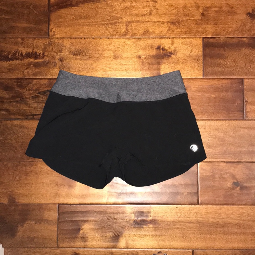 Black running shorts
